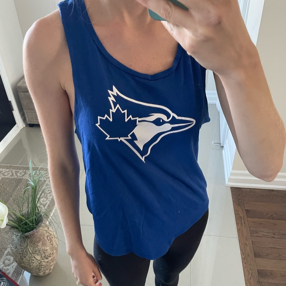 Pink Victoria Secret Toronto Blue Jays Deep Arm Hole Tank - MLB Sleeveless Shirt